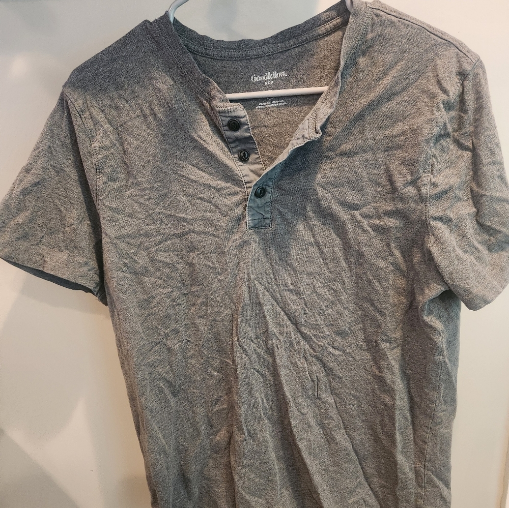 Goodfellow & Co Slim Fit Short Sleeve Pique Polo Shirt Grey